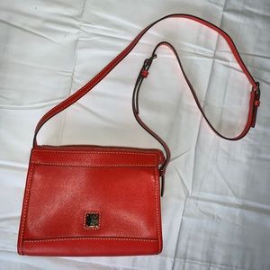Dooney and Burke Saffiano Zip Crossbody NWT Geranium